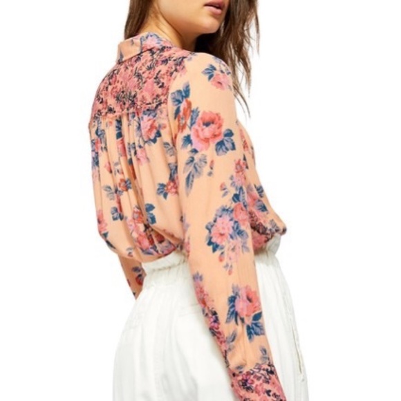 FREE PEOPLE HOLD ON TO ME  LONG-SLEEVE BLOUSE - Picture 5 of 7